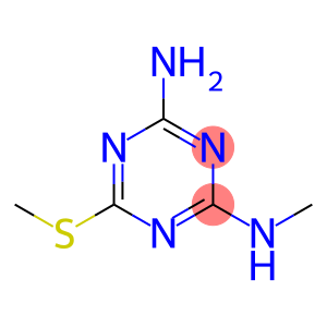 2-Methylthio-4-amino-6-methylamino-1,3,5-triazine