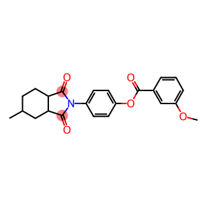 4-(5-methyl-1,3-dioxooctahydro-2H-isoindol-2-yl)phenyl 3-methoxybenzoate