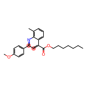 heptyl 2-(4-methoxyphenyl)-8-methyl-4-quinolinecarboxylate