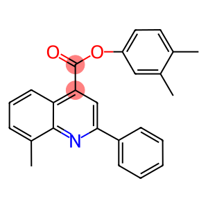 3,4-dimethylphenyl 8-methyl-2-phenyl-4-quinolinecarboxylate