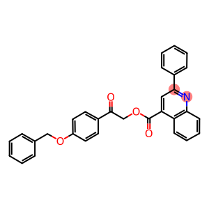 2-[4-(benzyloxy)phenyl]-2-oxoethyl 2-phenyl-4-quinolinecarboxylate
