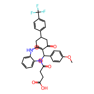 4-{11-(4-methoxyphenyl)-1-oxo-3-[4-(trifluoromethyl)phenyl]-1,2,3,4,5,11-hexahydro-10H-dibenzo[b,e][1,4]diazepin-10-yl}-4-oxobutanoic acid