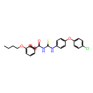 3-butoxy-N-{[4-(4-chlorophenoxy)phenyl]carbamothioyl}benzamide