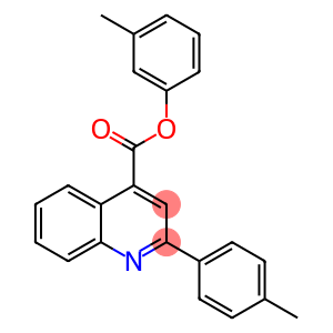 4-Quinolinecarboxylic acid, 2-(4-methylphenyl)-, 3-methylphenyl ester