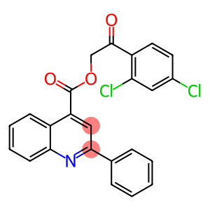 2-(2,4-dichlorophenyl)-2-oxoethyl 2-phenyl-4-quinolinecarboxylate