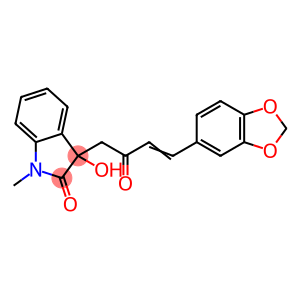 3-[4-(1,3-benzodioxol-5-yl)-2-oxo-3-butenyl]-3-hydroxy-1-methyl-1,3-dihydro-2H-indol-2-one