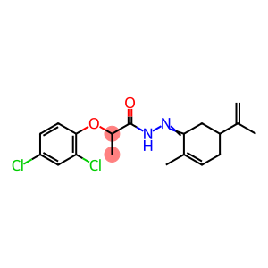 2-(2,4-dichlorophenoxy)-N'-(5-isopropenyl-2-methyl-2-cyclohexen-1-ylidene)propanohydrazide