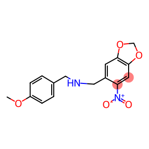 N-(4-methoxybenzyl)(6-nitro-1,3-benzodioxol-5-yl)methanamine