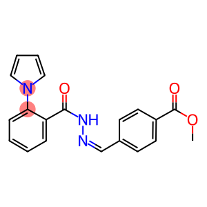 methyl 4-{2-[2-(1H-pyrrol-1-yl)benzoyl]carbohydrazonoyl}benzoate