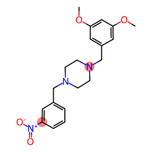 3-methoxy-5-{[4-(3-nitrobenzyl)-1-piperazinyl]methyl}phenyl methyl ether