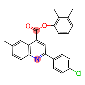 2,3-dimethylphenyl 2-(4-chlorophenyl)-6-methyl-4-quinolinecarboxylate