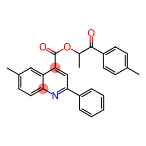 1-methyl-2-(4-methylphenyl)-2-oxoethyl 6-methyl-2-phenyl-4-quinolinecarboxylate