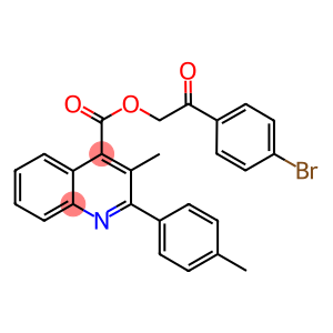 2-(4-bromophenyl)-2-oxoethyl 3-methyl-2-(4-methylphenyl)-4-quinolinecarboxylate
