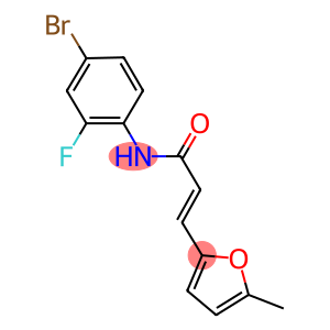 N-(4-bromo-2-fluorophenyl)-3-(5-methyl-2-furyl)acrylamide