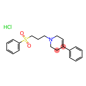 Pyridine, 1,2,3,6-tetrahydro-4-phenyl-1-[3-(phenylsulfonyl)propyl]-, hydrochloride (9CI)