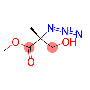 Propanoic acid, 2-azido-3-hydroxy-2-methyl-, methyl ester, (2R)- (9CI)