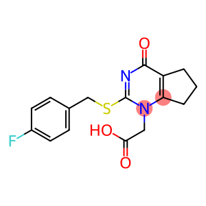 1H-Cyclopentapyrimidine-1-acetic acid, 2-[[(4-fluorophenyl)Methyl]thio]-4,5,6,7-tetrahydro-4-oxo-