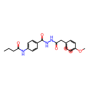 N-[4-({2-[(4-methoxyphenyl)acetyl]hydrazino}carbonyl)phenyl]butanamide