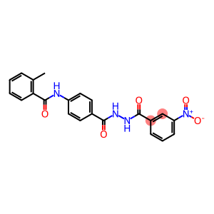 2-methyl-N-(4-{[2-(3-nitrobenzoyl)hydrazino]carbonyl}phenyl)benzamide