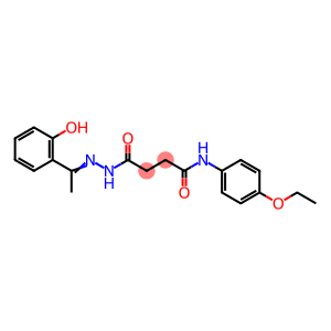 Butanoic acid, 4-[(4-ethoxyphenyl)amino]-4-oxo-, 2-[1-(2-hydroxyphenyl)ethylidene]hydrazide