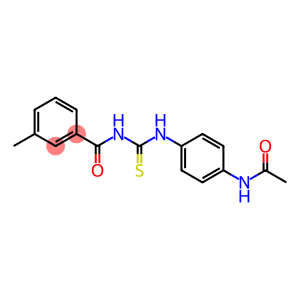 N-[(4-acetamidophenyl)carbamothioyl]-3-methylbenzamide