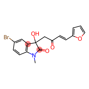 5-bromo-3-[4-(2-furyl)-2-oxo-3-butenyl]-3-hydroxy-1-methyl-1,3-dihydro-2H-indol-2-one