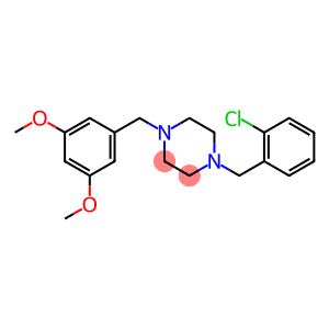 1-(2-chlorobenzyl)-4-(3,5-dimethoxybenzyl)piperazine