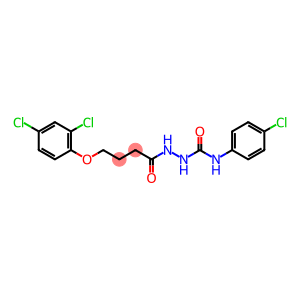 N-(4-chlorophenyl)-2-[4-(2,4-dichlorophenoxy)butanoyl]hydrazinecarboxamide