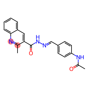 N-(4-{2-[(2-methyl-3-quinolinyl)carbonyl]carbohydrazonoyl}phenyl)acetamide