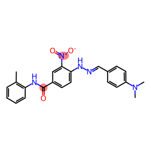 4-{2-[4-(dimethylamino)benzylidene]hydrazino}-3-nitro-N-(2-methylphenyl)benzamide