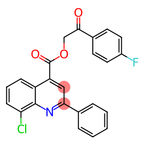 2-(4-fluorophenyl)-2-oxoethyl 8-chloro-2-phenylquinoline-4-carboxylate