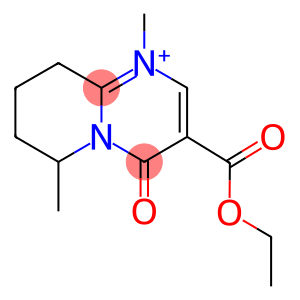 3-(Ethoxycarbonyl)-6,7,8,9-tetrahydro-1,6-dimethyl-4-oxo-4H-pyrido[1,2-a]pyrimidin-1-ium