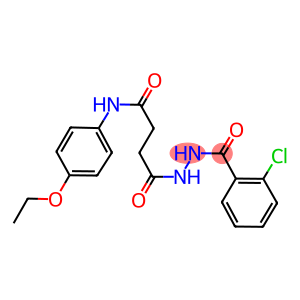 4-[2-(2-chlorobenzoyl)hydrazino]-N-(4-ethoxyphenyl)-4-oxobutanamide