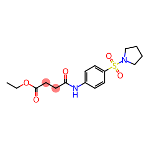 Butanoic acid, 4-oxo-4-[[4-(1-pyrrolidinylsulfonyl)phenyl]amino]-, ethyl ester