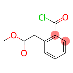 Benzeneacetic acid, 2-(chlorocarbonyl)-, methyl ester (9CI)