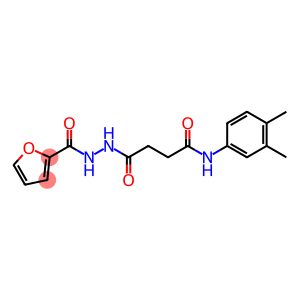 N-(3,4-dimethylphenyl)-4-[2-(2-furoyl)hydrazino]-4-oxobutanamide