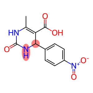 1,2,3,4-Tetrahydro-6-methyl-4-(4-nitrophenyl)-2-oxo-5-pyrimidinecarboxylic acid