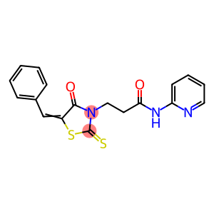 (Z)-3-(5-benzylidene-4-oxo-2-thioxothiazolidin-3-yl)-N-(pyridin-2-yl)propanamide