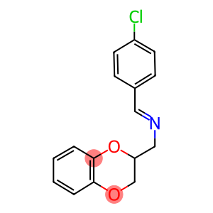 N-(4-chlorobenzylidene)-N-(2,3-dihydro-1,4-benzodioxin-2-ylmethyl)amine