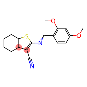 2-[(2,4-dimethoxybenzylidene)amino]-4,5,6,7-tetrahydro-1-benzothiophene-3-carbonitrile