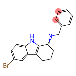 N-benzyl-N-(6-bromo-2,3,4,9-tetrahydro-1H-carbazol-1-ylidene)amine