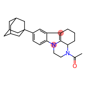 3-acetyl-8-(1-adamantyl)-2,3,3a,4,5,6-hexahydro-1H-pyrazino[3,2,1-jk]carbazole