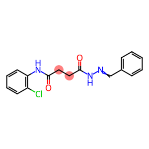 4-(2-benzylidenehydrazino)-N-(2-chlorophenyl)-4-oxobutanamide