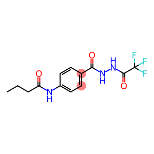 N-(4-{[2-(trifluoroacetyl)hydrazino]carbonyl}phenyl)butanamide