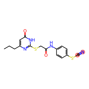 4-({[(4-hydroxy-6-propyl-2-pyrimidinyl)sulfanyl]acetyl}amino)phenyl thiocyanate