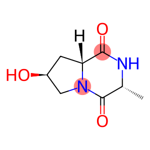 Pyrrolo[1,2-a]pyrazine-1,4-dione, hexahydro-7-hydroxy-3-methyl-, (3R,7S,8aR)- (9CI)