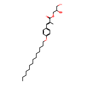 2-Methyl-3-[4-(tetradecyloxy)phenyl]propenoic acid 2,3-dihydroxypropyl ester