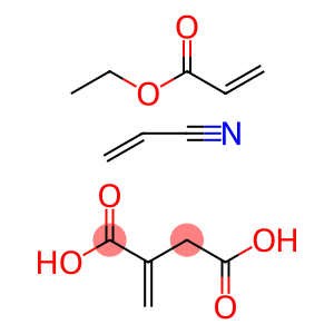 2-丙烯酸乙酯与2-丙烯腈和亚甲基丁二酸的聚合物