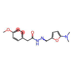 Benzeneacetic  acid,  4-methoxy-,  [[5-(dimethylamino)-2-furanyl]methylene]hydrazide  (9CI)