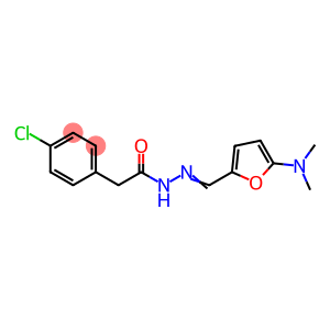 Benzeneacetic  acid,  4-chloro-,  [[5-(dimethylamino)-2-furanyl]methylene]hydrazide  (9CI)